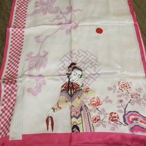 NWT long silk scarf from heritage town in China